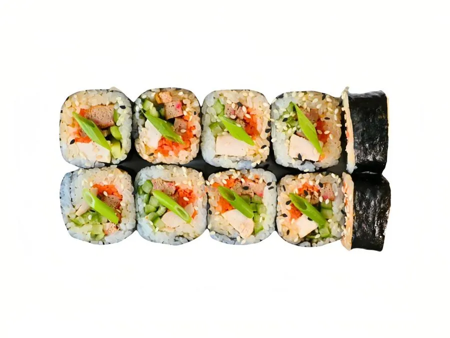 Кимпаб с копченой курицей 
